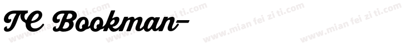 TC Bookman字体转换